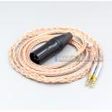 XLR 3 4 Pole 6.5mm 16 Core 7N OCC Headphone Cable For Denon AH-D7200 AH-D5200 AH-D9200 3.5mm Headphone pin