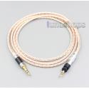 XLR 6.5mm 4.4mm 2.5mm 800 Wires Silver + OCC Headphone Cable For Shure SRH840 SRH940 SRH440 SRH750DJ Philips SHP9000 SHP