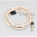 XLR 6.5mm 4.4mm 2.5mm 800 Wires Silver + OCC Headphone Cable For Shure SRH1540 SRH1840 SRH1440