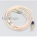 XLR 6.5mm 4.4mm 2.5mm 800 Wires Silver + OCC Headphone Cable For Sennheiser HD477 HD497 HD212 PRO EH250 EH350