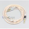 XLR 6.5mm 4.4mm 2.5mm 800 Wires Silver + OCC Headphone Cable For Final Audio Design Pandora Hope vi Denon AH-D600 D7100 