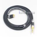2.5mm 4.4mm XLR 3.5mm Black 99% Pure PCOCC Earphone Cable For Dunu dn-2002