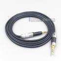 2.5mm 4.4mm XLR 3.5mm Black 99% Pure PCOCC Earphone Cable For Audio Technica ATH-M50x ATH-M40x ATH-M70x