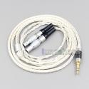 16 Core OCC Silver Plated Earphone Cable For Focal Utopia Fidelity Circumaural Headphone