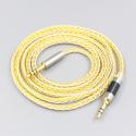 8 Core Silver Gold Plated Earphone Cable For Sony mdr-1a 1adac 1abt 100abn 100ap xb950bt wh1000x h600a h800 h900n z1000
