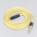 8 Core Silver Gold Plated Braided Earphone Cable For Ultrasone Performance 820 880 Signature DXP PRO STUDIO