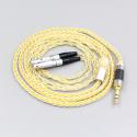 8 Core OCC Silver Gold Plated Braided Earphone Cable For Ultrasone Veritas Jubilee 25E 15 Edition ED 8EX ED15 Headphone