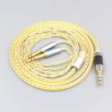 8 Core Silver Gold Plated Earphone Cable For Focal Clear Elear Elex Elegia Stellia Celestee Radiance