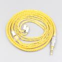 16 Core OCC Gold Plated Braided Earphone Cable For Sennheiser IE100 IE400 IE500 Pro