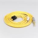 16 Core OCC Gold Plated Braided Earphone Cable For Shure SRH1540 SRH1840 SRH1440 Headphone