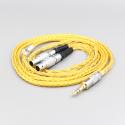 16 Core OCC Gold Plated Braided Earphone Cable For Focal Utopia Fidelity Circumaural Headphone