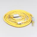 16 Core OCC Gold Plated Braided Earphone Cable For Focal Clear Elear Elex Elegia Stellia Celestee Radiance