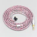 16 Core Silver OCC OFC Mixed Braided Cable For Dunu T5 Titan 3 T3 (Increase Length MMCX) Earphone