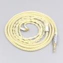 8 Core Gold Plated + Palladium Silver OCC Alloy Cable For Dunu T5 Titan 3 T3 (Increase Length MMCX) Earphone