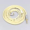 8 Core Gold Plated + Palladium Silver OCC Alloy Cable For 0.78mm Flat Step JH Audio JH16 Pro JH11 Pro 5 6 7 BA Earphone