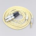 8 Core Gold Plated + Palladium Silver OCC Alloy Cable For Focal Utopia Fidelity Circumaural Headphone earphone