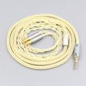 8 Core Gold Plated + Palladium Silver OCC Alloy Cable For Audio Technica ATH-ADX5000 ATH-MSR7b 770H 990H A2DC Headphone