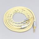 8 Core Gold Plated + Palladium Silver OCC Cable For Oppo PM-1 PM-2 Planar Magnetic 1MORE H1707 Sonus Faber Pryma Headpho