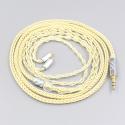 8 Core Gold Plated + Palladium Silver OCC alloy Cable For Audio Technica ATH-CKR100 CKR90 CKS1100 CKR100IS CKS1100IS Ear