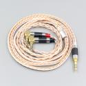 6.5mm XLR 16 Core OCC Silver Plated Mixed Headphone Earphone Cable For Verum 1 One Headphone Headset L Shape 3.5mm Pin