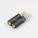 1pair 2.5mm Male To MMCX Female Converter adapter For Hifiman Denon Series Headphone
