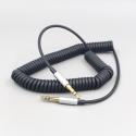 100pcs Black Replacement Spring telescopic 3.5mm Cable for MARSHALL MONITOR Major Headphones Earphone