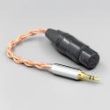 Graphene 7N OCC Shielding Coaxial Mixed Earphone Cable For 3.5m 2.5mm 4.4mm 6.5mm To XLR 4 pole Female