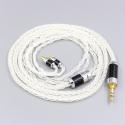 99% Pure Silver 8 Core 2.5mm 4.4mm 3.5mm XLR Headphone Earphone Cable For Sennheiser IE100 IE400 IE500 Pro
