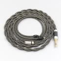 2 Core 2.8mm Litz OFC Earphone Shield Braided Sleeve Cable For HiFiMan RE2000 Topology Diaphragm Dynamic Driver