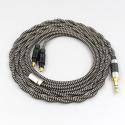 2 Core 2.8mm Litz OFC Earphone Shield Braided Sleeve Cable For Shure SRH1540 SRH1840 SRH1440 Earphone headset