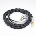 Nylon Black 99% Pure Silver Palladium Graphene Gold Shield Cable For Sennheiser IE40 Pro IE40pro 2 core