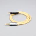 8 Core 99% 7n Pure Silver 24k Gold Plated Earphone Cable For Shure SRH440A SRH840A Headphone