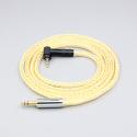 8 Core 99% 7n Pure Silver 24k Gold Plated Earphone Cable For Fostex T50RP 50TH Anniversary RP Stereo Headphone