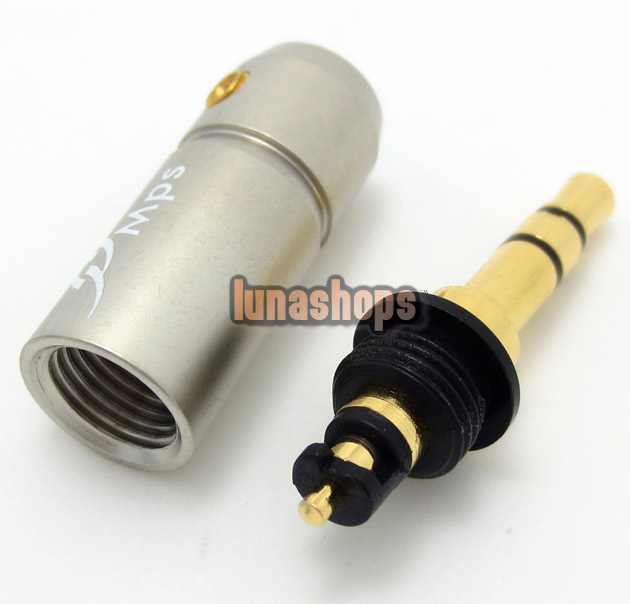 Mps Eagle-6C 3.5mm  Male Plug Golden Plated solder type Adapter For DIY 