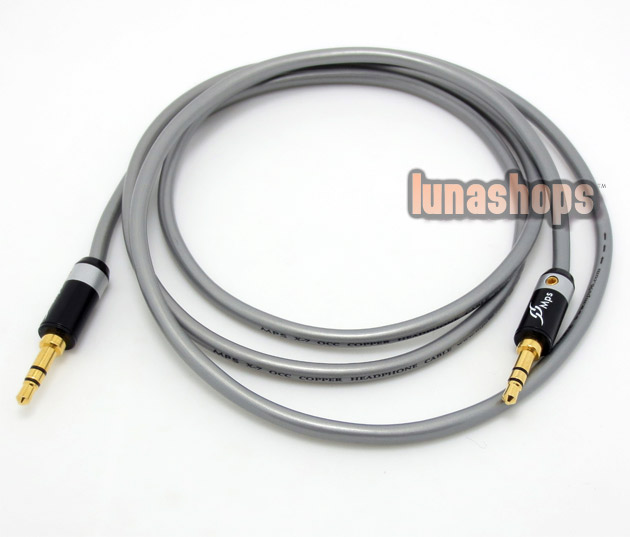 Mps X-7 Eagle 3.5mm Male To Male Plug Golden Plated Audio Cable For AMP Decoder