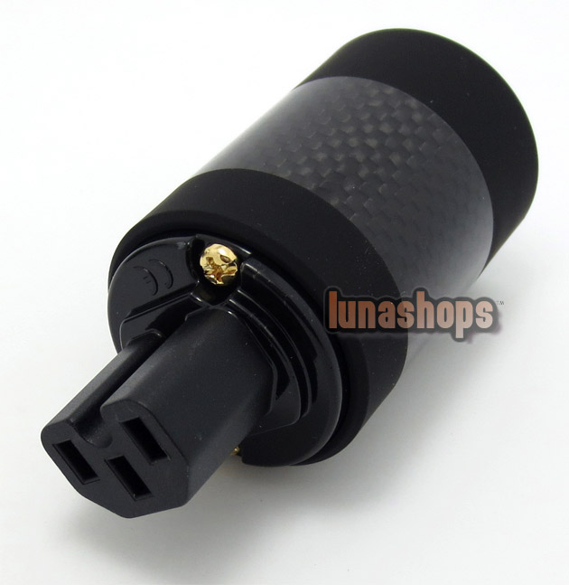 1pcs MPS Hades W Female Carbon Shell Power Plug Male For Diy Hifi Cable