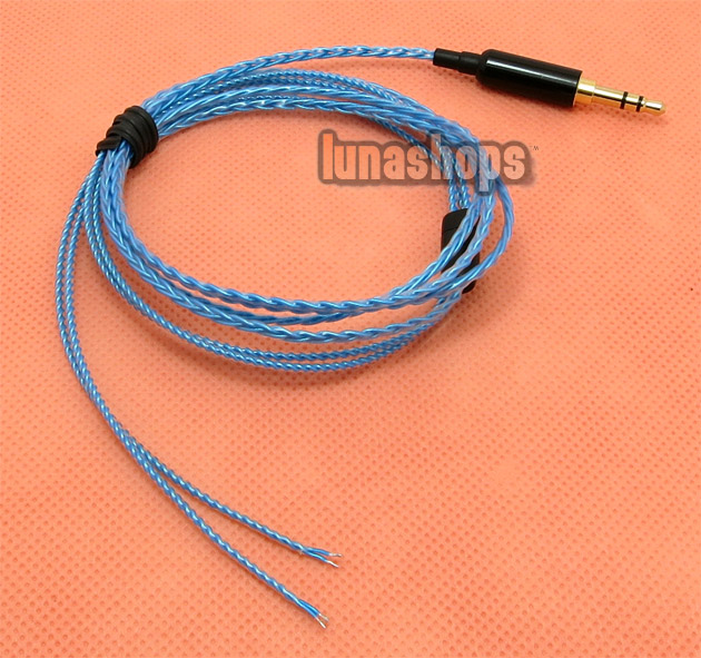1.2m  Handmade Cable For Shure se535 se846 Fitear earphone headset OFC 8N 12 color