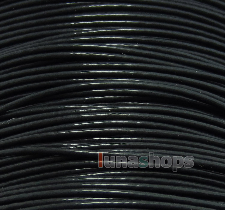 Black 100m 24AWG Ag99.9% Acrolink Pure 7N OCC Signal Wire Cable 30/0.1mm2 Dia:0.88mm For DIY 