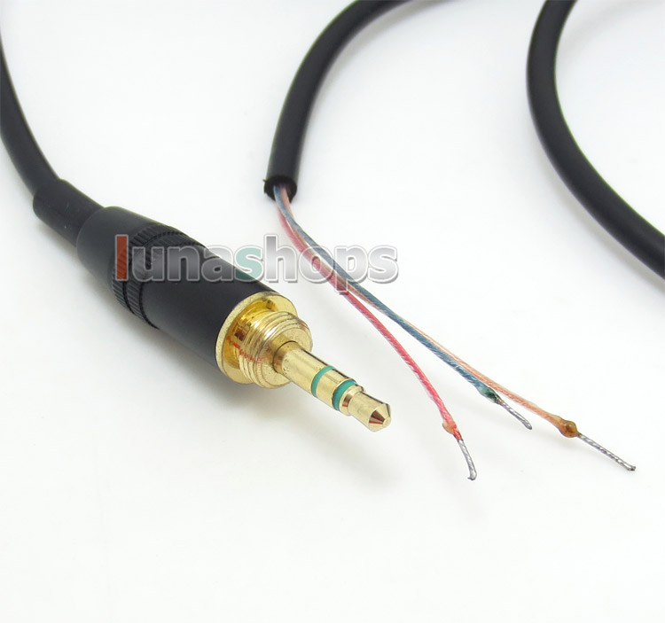 Replacement DJ Headphone Cable Cord Line With PLUG for Repairing Headphones