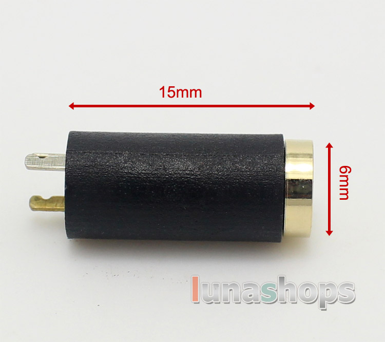 2.5mm Stereo Female Plug 3 poles Port Audio Cable Connector For DIY Handmade