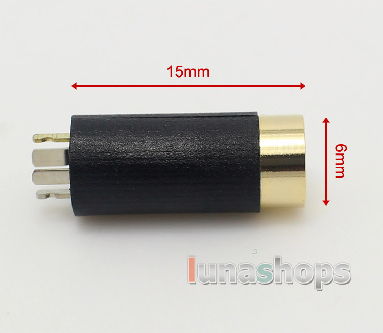 2.5mm Stereo + Mic Female Plug Port Audio Cable Connector For DIY Handmade