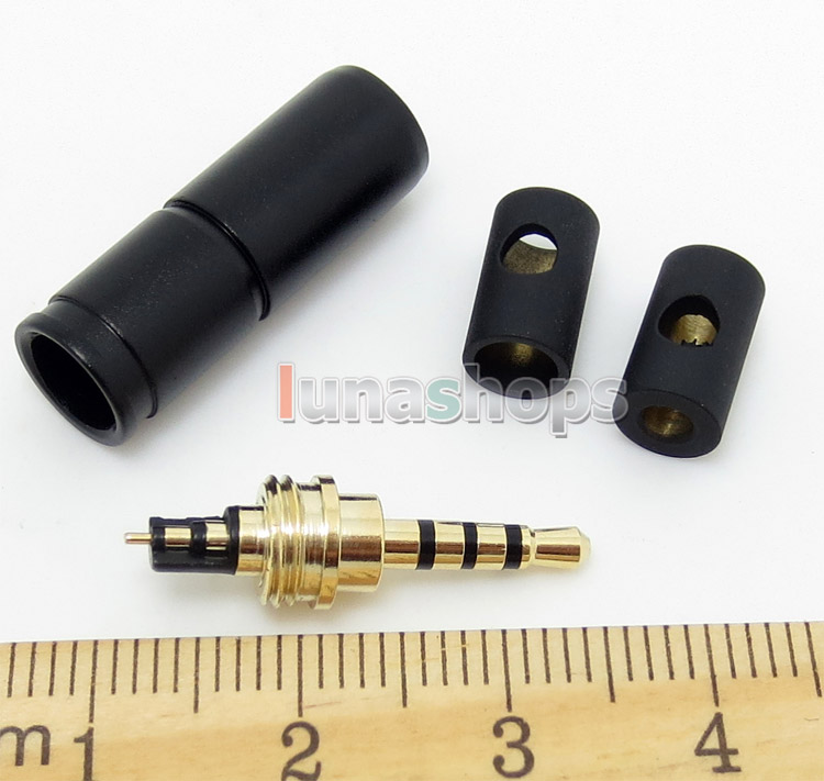 2.5mm 4 poles Ranko/RANKQ Stereo Male Plug Audio Connector DIY Solder adapter