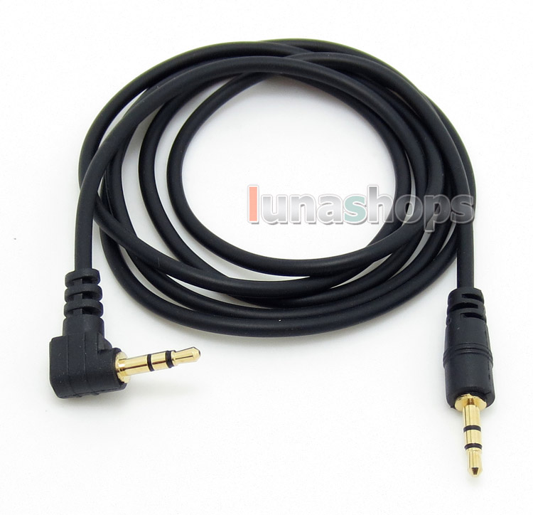3 Pole 2.5mm Stereo plug Male To 90 degree Male Cable Adapter Converter