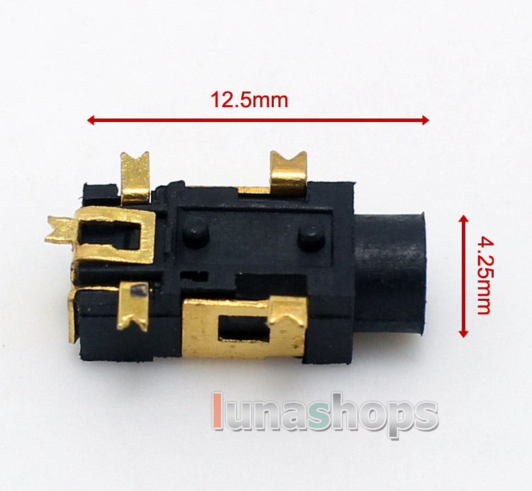 Repair Parts 2.5mm Stereo Female Plug PJ-209 5 pins Port Audio Cable Connector