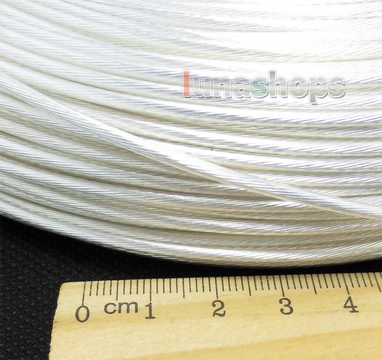 100m Acrolink Silver Plated 6N OCC Signal   Wire Cable 1.5mm2 Dia:2mm For DIY 