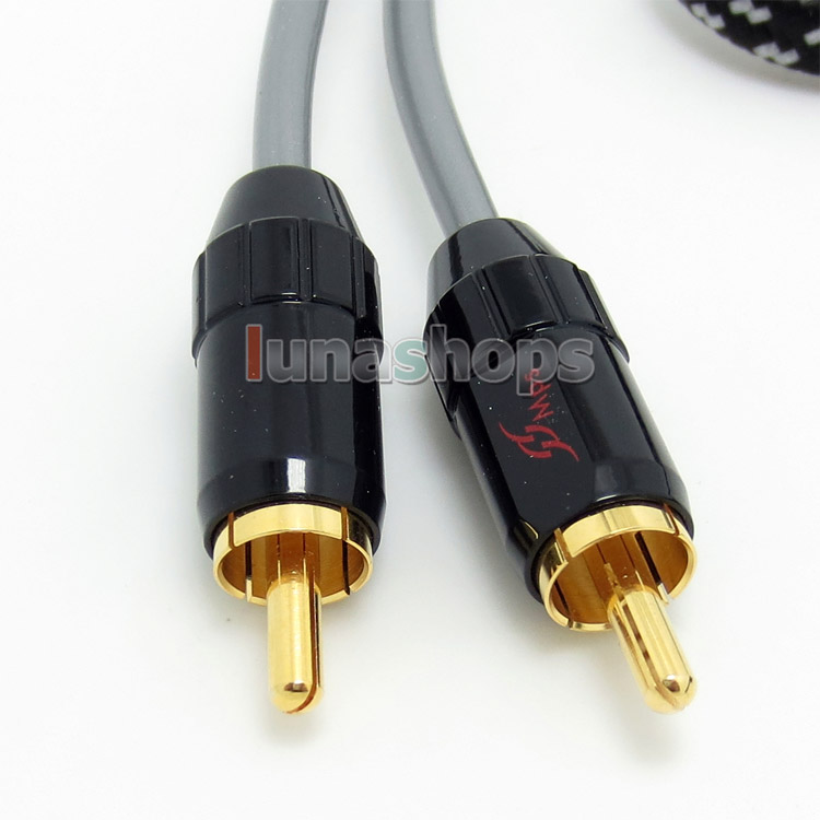 1.2m MPS X-7 Leopard 3.5mm Male to 2 RCA splitter type Silver plated cable