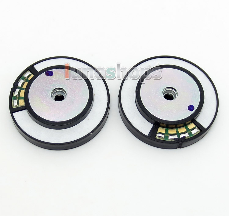 1 Pair titanium Plated + copper collar Dia 40mm Repair Parts Speaker Unit For DIY Custom Headphone