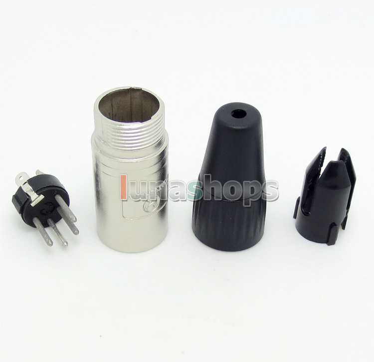 Yongsheng 4pins XLR Male Plug Microphone Connector Adapter