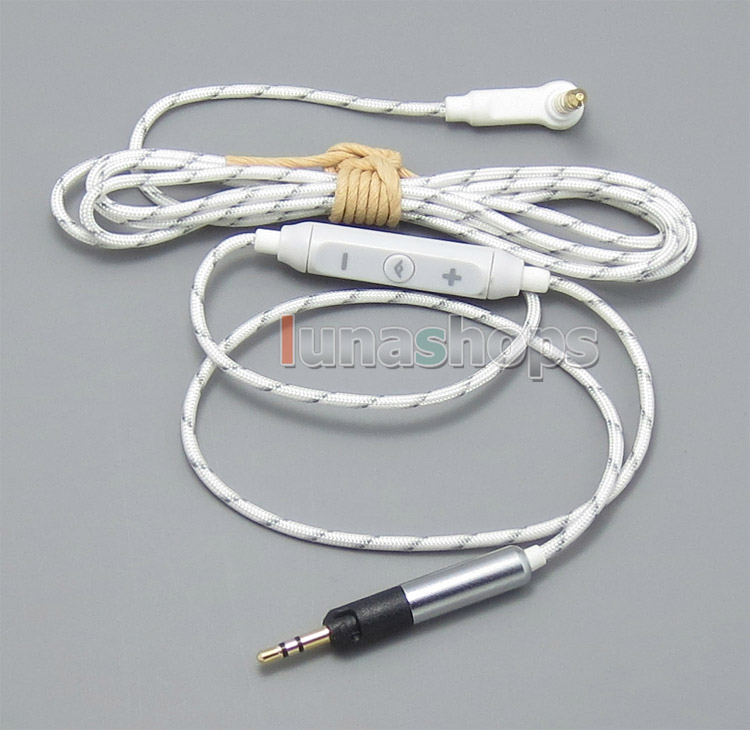 With Mic Remote Volume Control Hi-OFC Cable For Sennheiser HD598 HD558 HD518 Headphone Earphone