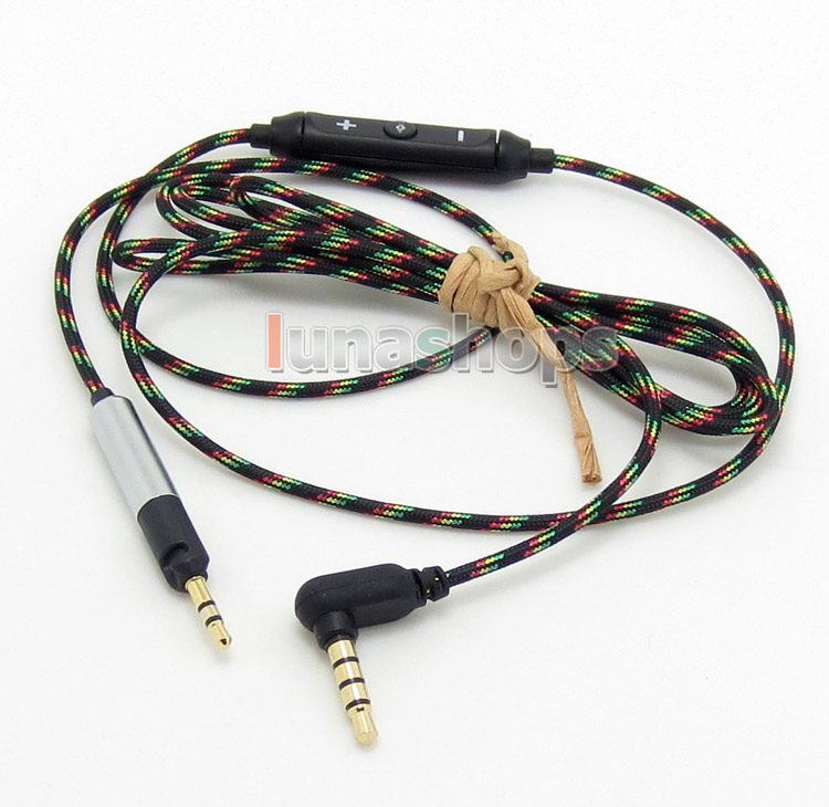 With Mic Remote Volume Control Hi-OFC Cable For Sennheiser HD598 HD558 HD518 Headphone Earphone